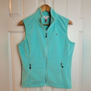 VINEYARD VINES‎ Aqua Blue Fleece Vest Small
